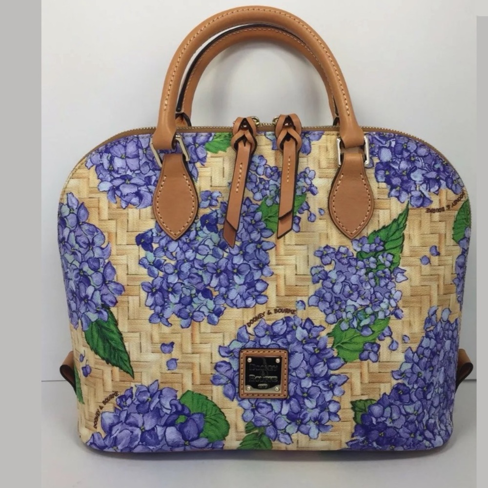 SOLD MeRC! Dooney & Bourke Hydrangea Satchel - Picture 3 of 6